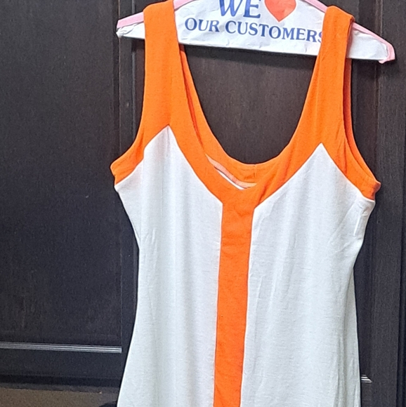 Colorblock V-neck Ribbed Split Maxi Dress - Picture 3 of 4